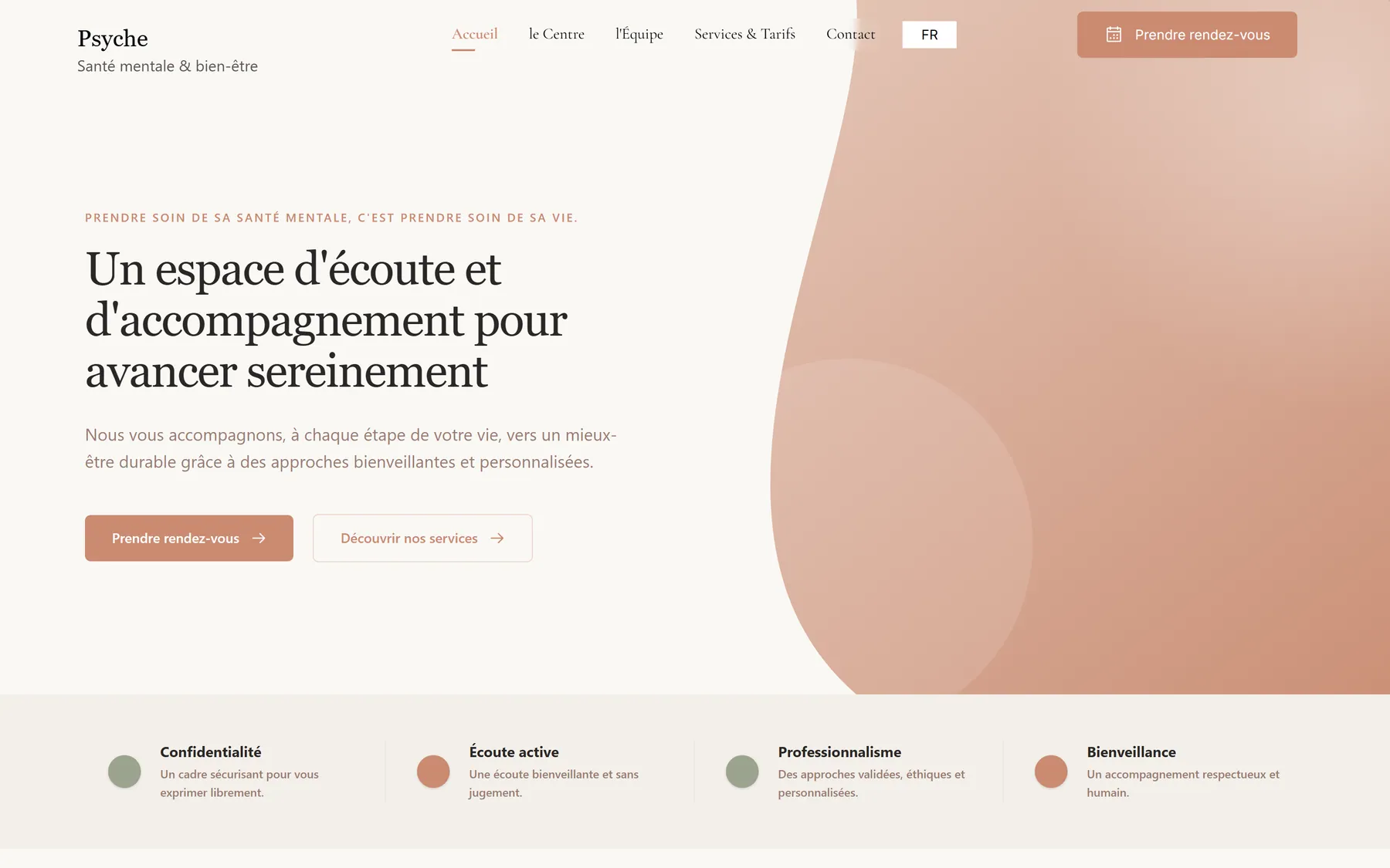 The clinic’s website